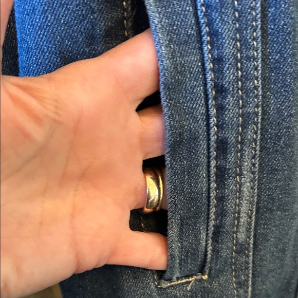 Refuge Distressed Blue Denim Jacket - Picture 8 of 11